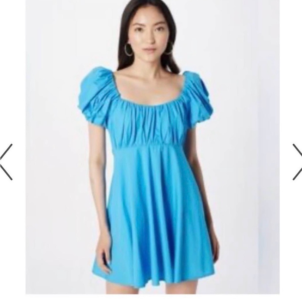 Abercrombie & Fitch Vibrant Blue Smocked Dress